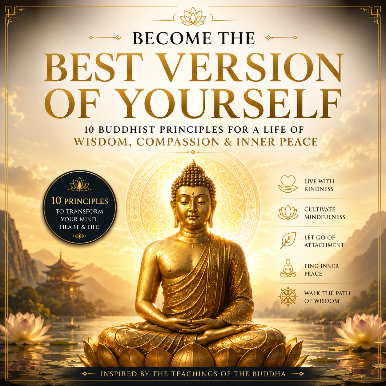 Become the Best Version of Yourself  10 Buddhist Principles for a Life of Wisdom, Compassion &amp; Inner Peace (Digital Download)